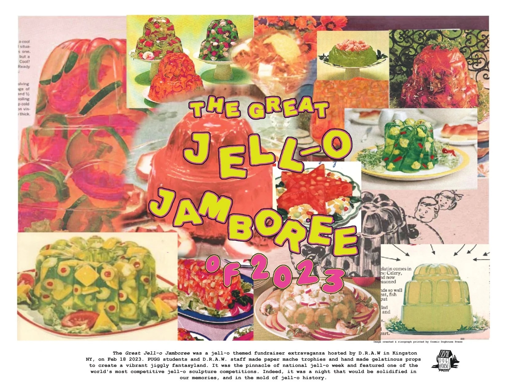 Risograph by Aurora Brush at Cosmic Dog House Press