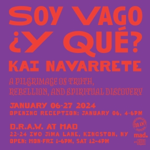 D.R.A.W. Gallery Presents the Opening of the Solo Exhibition Soy Vago ¿Y Qué? By Kai Navarrete, Saturday January 6th